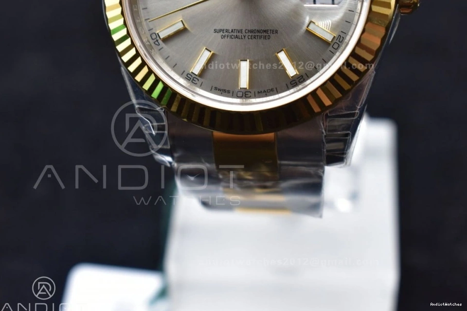 904L VS VSF on GoAnywhere SS 41 596 Dial Oyster Best 126333 YG Silver Bracelet 1:1 Edition DateJust 0524